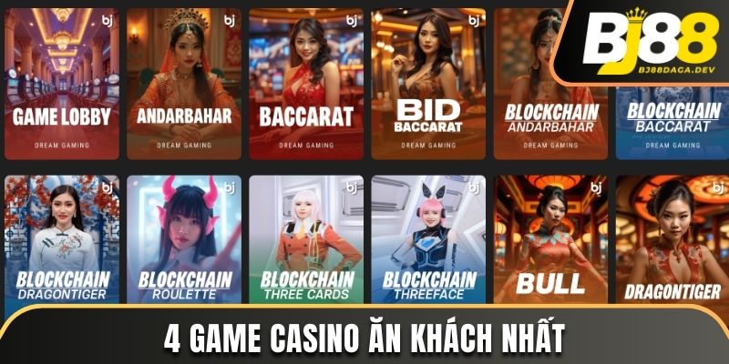 AG Live Casino BJ88 - Sòng Bài Quốc Tế Trực Tuyến Số 1 4 4 game casino ăn khách nhất tại sảnh