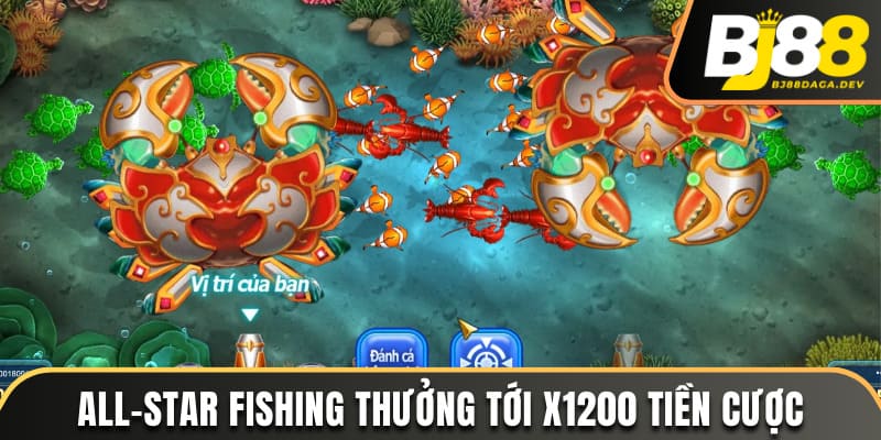 Tổng Hợp Các Game Bắn Cá Đổi Thưởng Hot Nhất 2025 3 All-Star Fishing thưởng tới x1200 tiền cược
