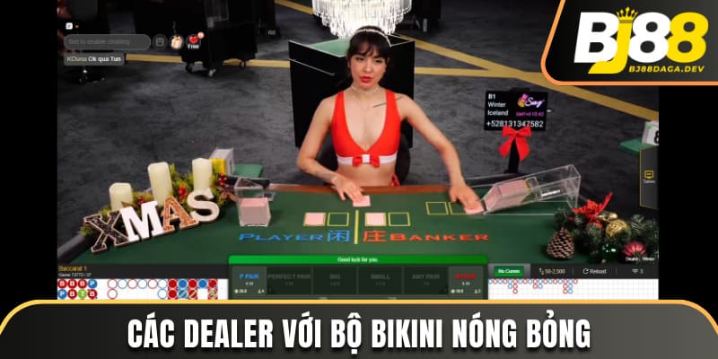 AE Sexy Casino - Cá Cược Hay Với Dealer Cực Cháy Tại BJ88 3 Các dealer với bộ bikini nóng bỏng