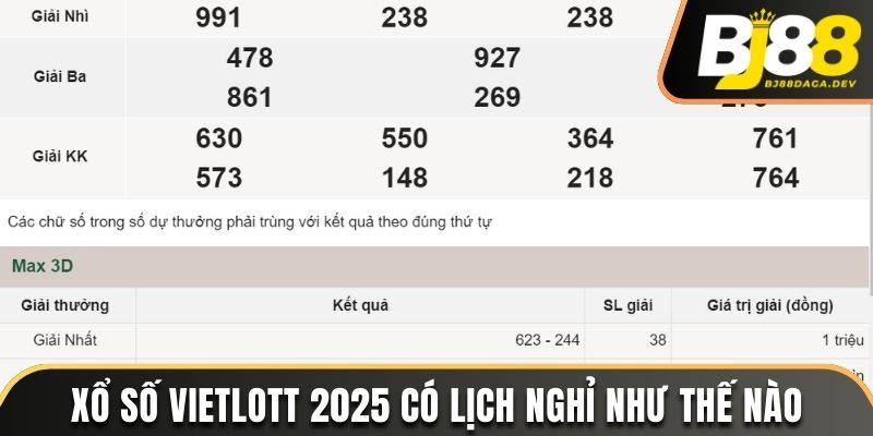Xổ Số Bao Giờ Nghỉ Tết? Lịch Thông Báo Mới Nhất 2025 4 Xổ số Vietlott 2025 có lịch nghỉ như thế nào